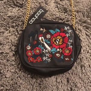 Boohoo Embroidered Shoulder Bag
